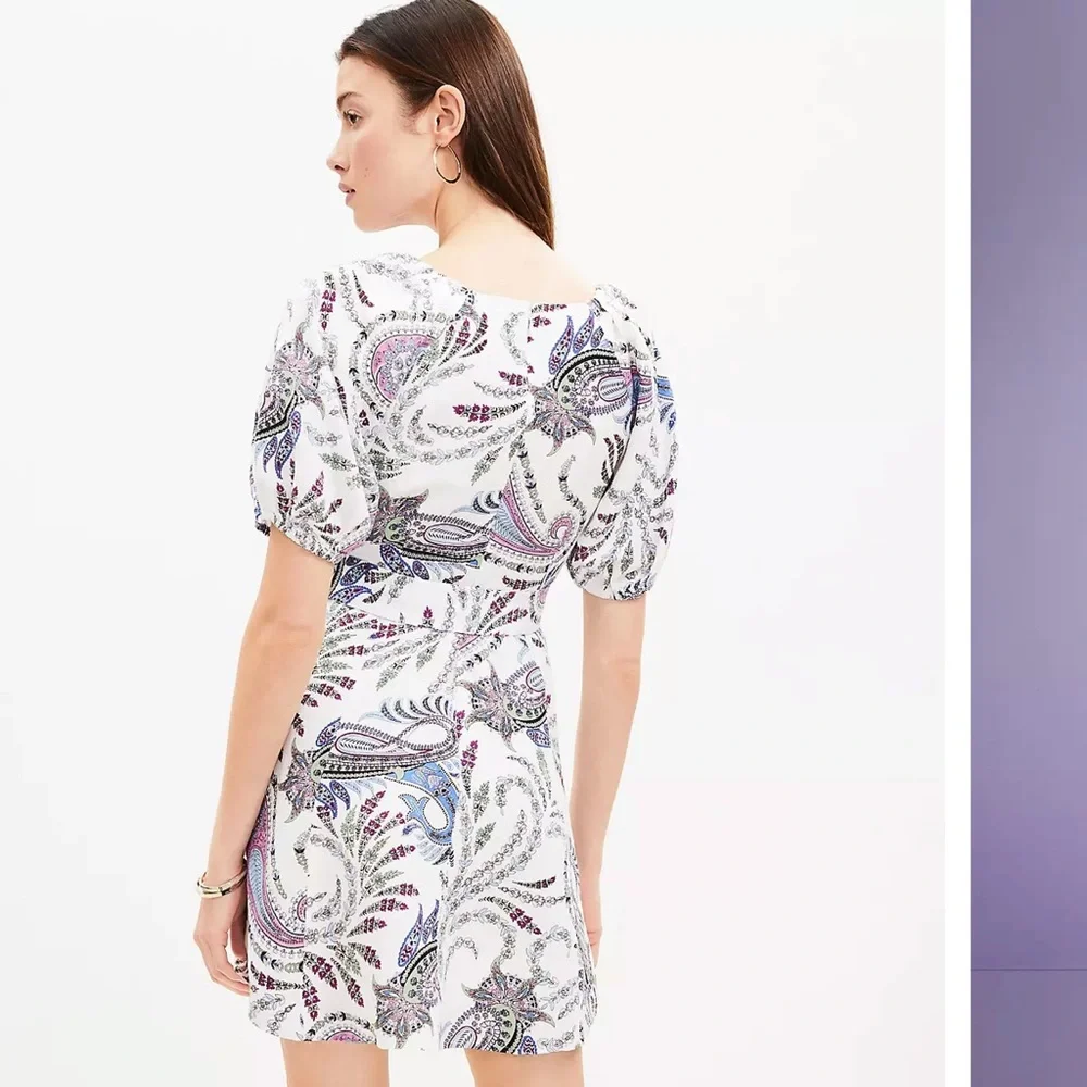 Loft Paisley Print Dress - Picture 2 of 5